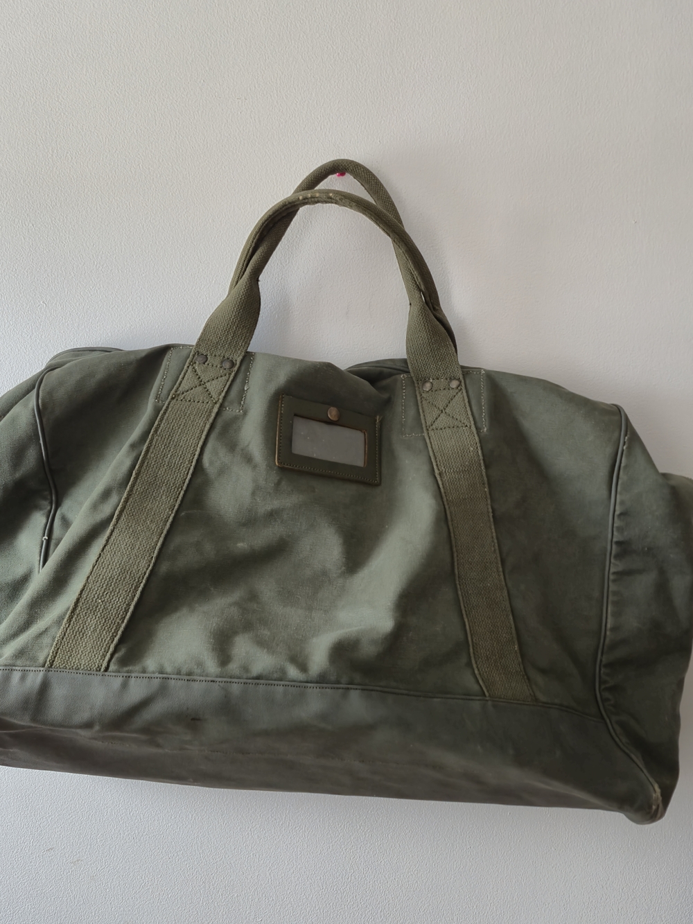 Vintage 1976 French Air Force Duffle Bag Gorpcore Utility Military Surplus
